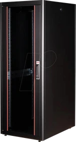 Roline / Secomp Basic 19" Netzwerkschrank 32HE, montiert, Glastür, IP20, RAL 9005, 800mm tief