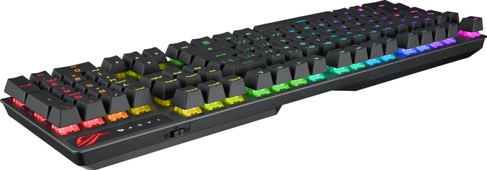 ASUS ROG Strix Scope NX Wireless Deluxe, PBT, schwarz/grau, ROG NX RED, USB/Bluetooth, DE