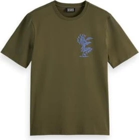 Scotch & Soda Left Chest Artwork T-Shirt kurzarm classic green (Herren)