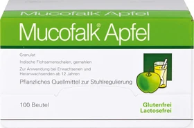 Mucofalk Apfel Granulat Beutel, 100 Stück