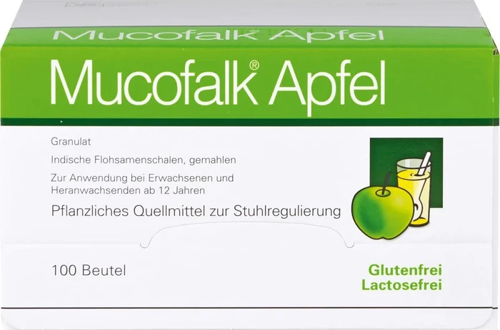 Mucofalk Apfel Granulat Beutel, 100 Stück