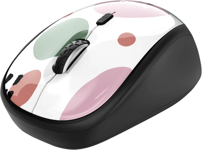 Trust Yvi Wireless Mouse Pink Circles, USB