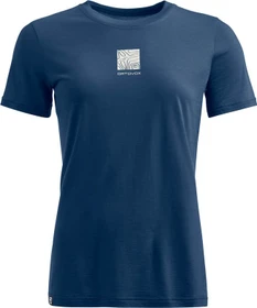 Ortovox 120 Cool Tec Abstract Funktionsshirt kurzarm deep ocean (Damen)