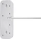 Sygonix Steckdosenleiste, 2-fach, 4x USB, 1.4m, weiß/silber Vorschaubild