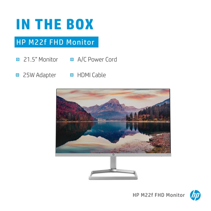 HP M22f, 1 Jahr Garantie, 21.5"