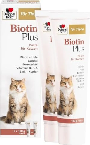 Doppelherz für Tiere Biotin Plus Tabletten für Katzen, 200g (2x 100g)