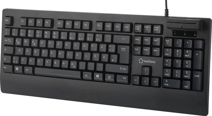 Renkforce RF-CKB-200 Tastatur mit Chipkartenleser, USB, DE