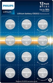 Philips Lithium CR2032, 12er-Pack