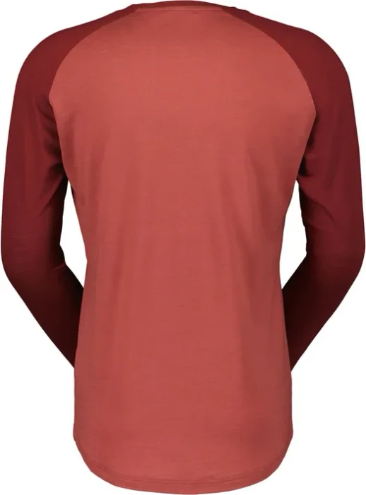 Scott Defined Merino Trikot langarm wood red/dusk red (Herren)