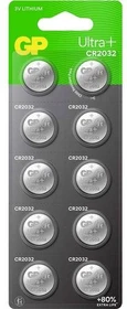 GP Batteries Ultra Plus CR2032, 10er-Pack