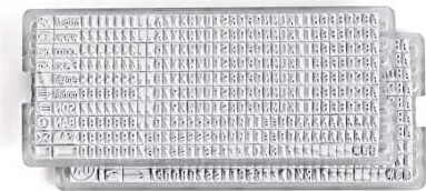 COLOP Printer 40/2 Set Textstempel zum Selbersetzen max. 6 Zeilen, 59x23mm, rot