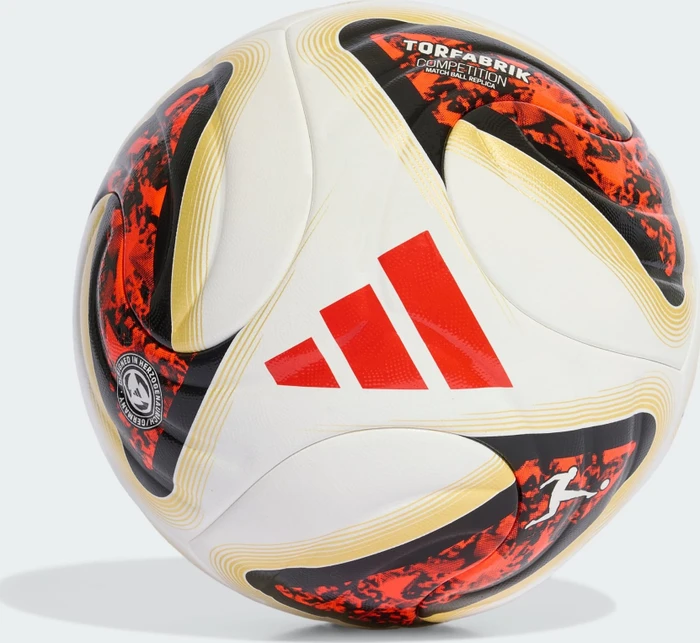 adidas Bundesliga 2026/2027 Torfabrik Competition Fußball white/black/solar red