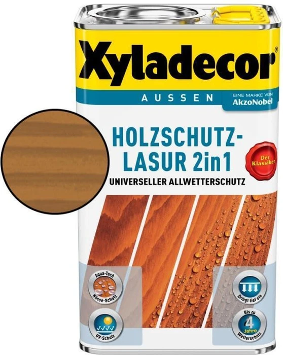 Xyladecor Holzschutz-Lasur eiche, 750ml
