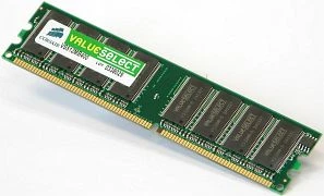 Corsair ValueSelect UDIMM 512MB, DDR-400, CL2.5-3-3-8