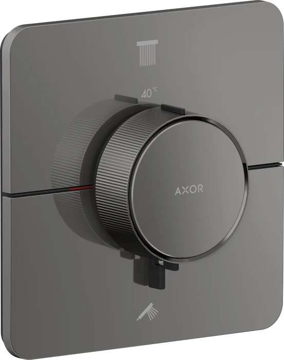 Hansgrohe Axor ShowerSelect ID softsquare Thermostat für 2 Verbraucher polished black chrome