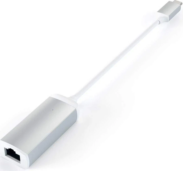 Satechi Gigabit Ethernet Adapter LAN-Adapter, silver, USB-C 3.0 [Stecker]