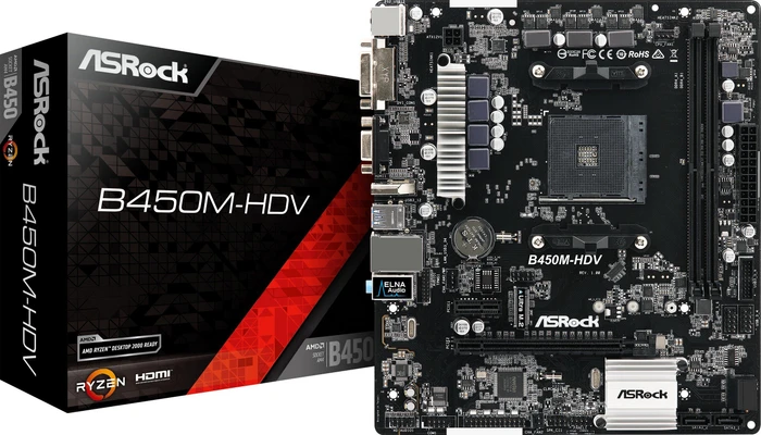 ASRock B450M-HDV (AMD AM4)