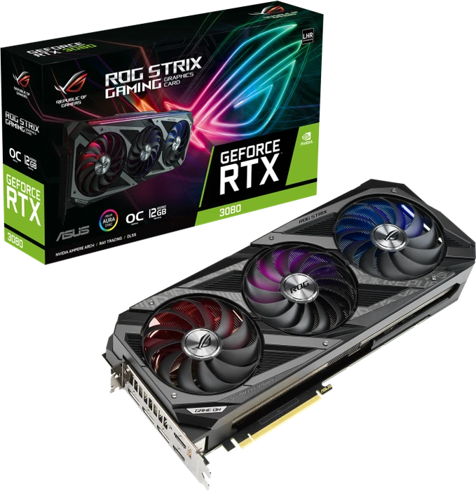 ASUS ROG Strix GeForce RTX 3080 OC, ROG-STRIX-RTX3080-O12G-GAMING, 12GB GDDR6X, 2x HDMI, 3x DP