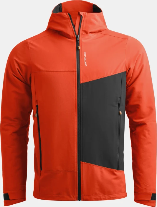 Ortovox Seceda Softshell Funktionsjacke hot orange (Herren)