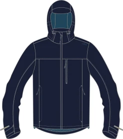 CMP Ripstop Funktionsjacke schwarz/blau (Herren)