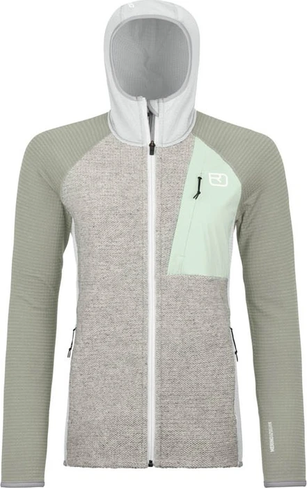 Ortovox Fleece Light GP Classic Knit Hoody Funktionsjacke grey ice (Damen)
