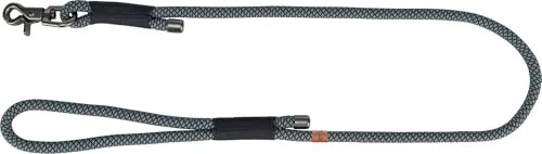 Trixie Soft Rope Leine, L-XL, 1m, Schwarz/Grau