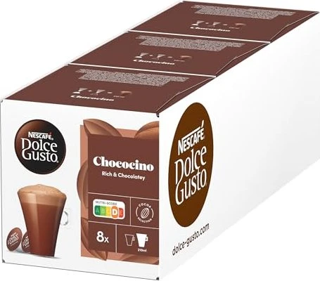 Nestlé Nescafe Dolce Gusto Chococino Kaffeekapseln, 24 Stück (3x 8 Stück)