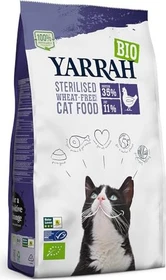 Yarrah Organic Grain-Free Dry Cat Food for sterilised Cats, 2kg
