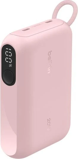 Belkin BoostCharge Powerbank 10K mit Display rosa