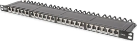 Digitus Professional 24-Port Patchpanel inkl. LSA-Anschlusstechnik 24er-Pack, 19", 0.5HE, schwarz