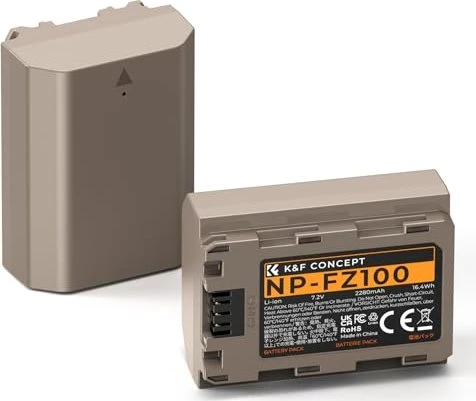 K&F Concept NP-FZ100 USB-C Kamera-Akku mit USB-C Anschluss