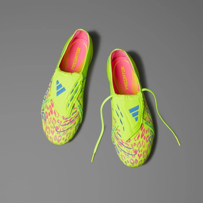 adidas Predator Elite Fold-Over Tongue FG lucid lemon/lucid pink/blue fusion