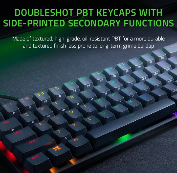 Razer Huntsman Mini, Razer Linear Optical PURPLE, Black, Razer Clicky Optical PURPLE, USB, IT