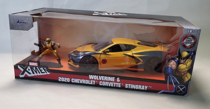 Jada Toys Marvel - X-Men Wolverin Chevy Corvette 1:24