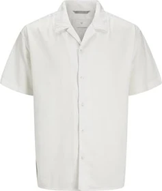 Jack & Jones Loose Fit Hemd kurzarm cloud dancer (Herren)