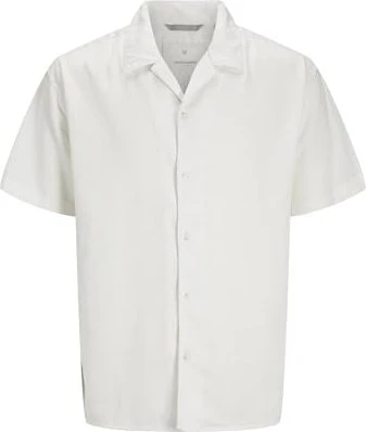 Jack & Jones Loose Fit Hemd kurzarm cloud dancer (Herren)