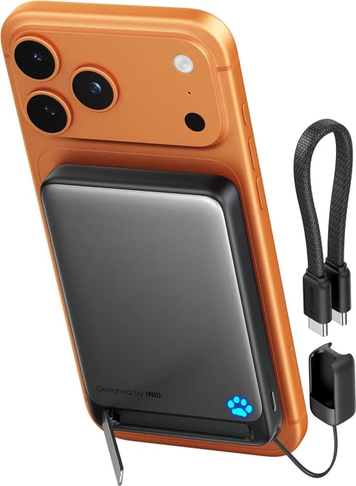 INIU SnapGo P73-E1 Powerbank Qi2 15W 10000mAh schwarz