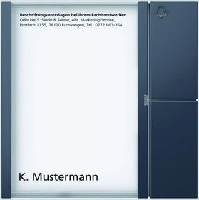 Siedle Tastenmodul BTM 650-01 AG, anthrazit, 1 Ruftaste