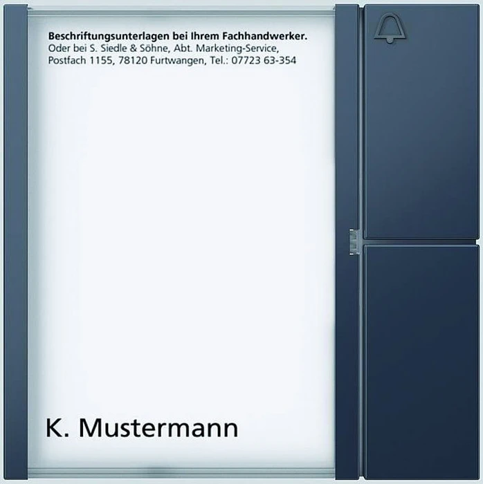 Siedle Tastenmodul BTM 650-01 AG, anthrazit, 1 Ruftaste