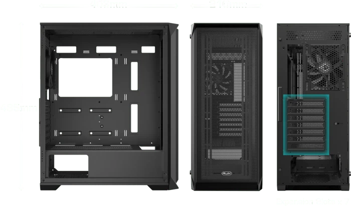 Raijintek Arcadia IV White, Glasfenster