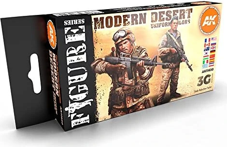 AK-Interactive 3rd Gen Acrylic Colors Figure Series Modern Desert Uniform Colors Farbset, 6-tlg.