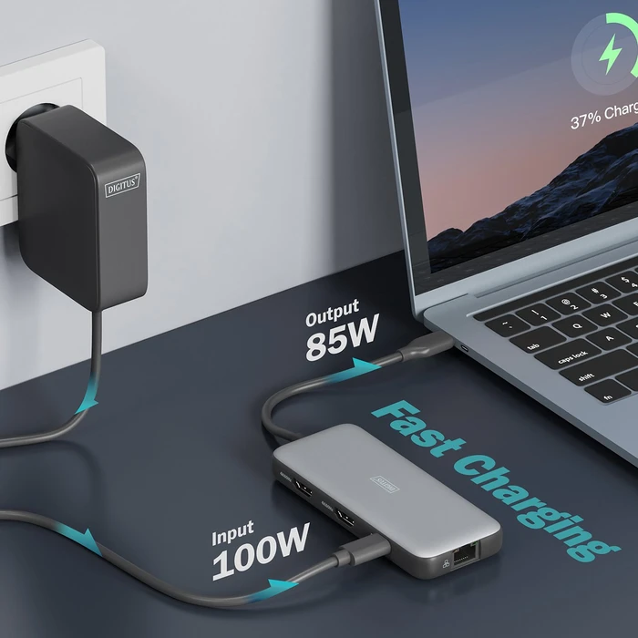 Digitus USB-C Docking Station 8-Port , USB-C 3.1 [Stecker]