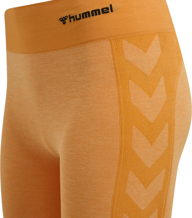 hummel CLEA Seamless Tight Hose lang blazing orange (Damen)