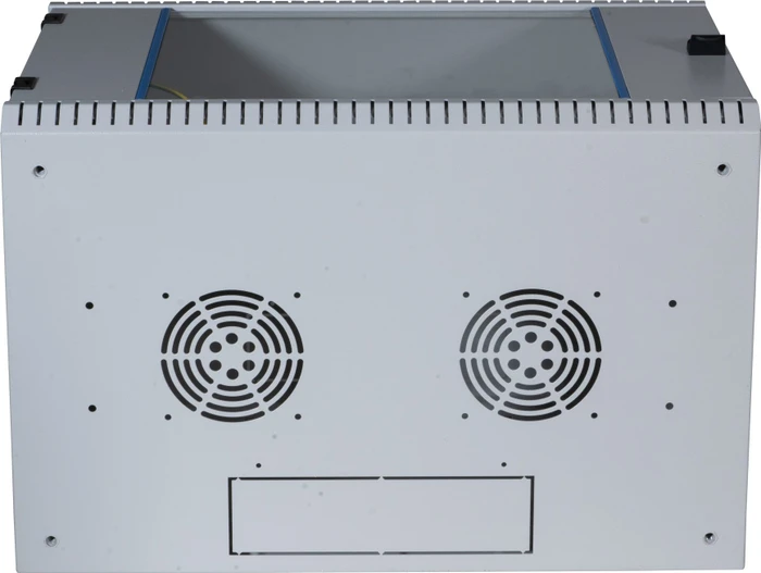 EFB Elektronik 19" Wandgehäuse 9HE, 1-teilig, fest, vormontiert, eigenbelüftet, Sicherheitsglastür, IP20, RAL 7035, 500mm tief
