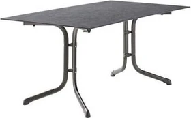 Sieger Boulevard Polytec Klapptisch 160x90cm eisengrau/schieferdekor anthrazit