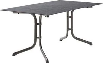 Sieger Boulevard Polytec Klapptisch 160x90cm eisengrau/schieferdekor anthrazit