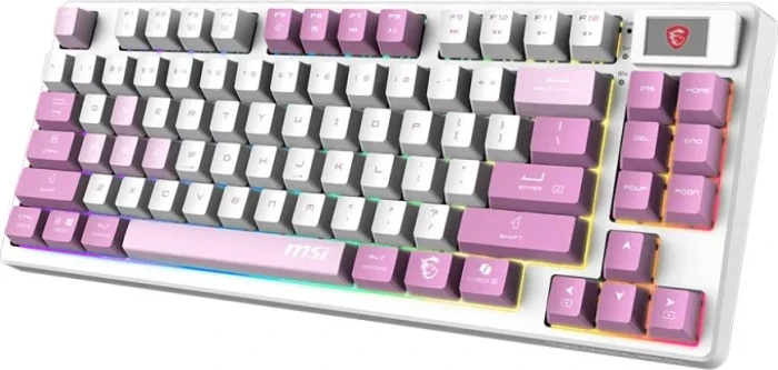 MSI FORGE GK600 TKL Wireless Violet, LEDs RGB, hot-swap, KKT Purple Star, USB/Bluetooth, ES