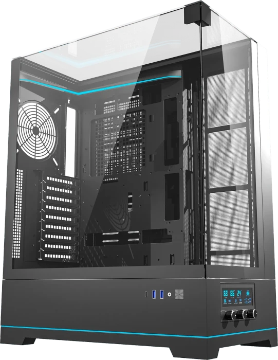 DarkFlash DY450L Pro Black, Glasfenster