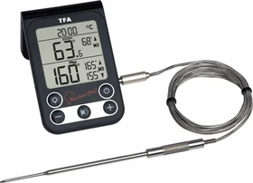 TFA Dostmann KüchenChef Grill/Braten/Ofen-Thermometer schwarz digital