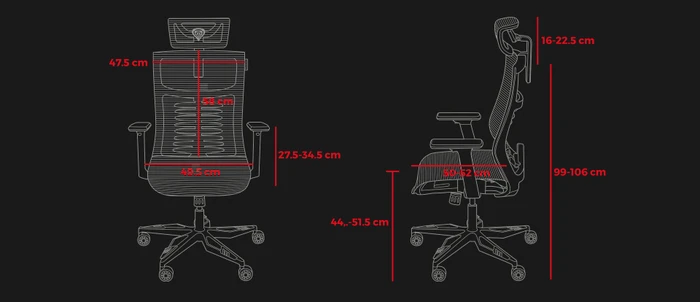Genesis Astat 700 G2 Ergonomic Gamingstuhl, schwarz